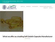 Tablet Screenshot of jyoticapsule.com